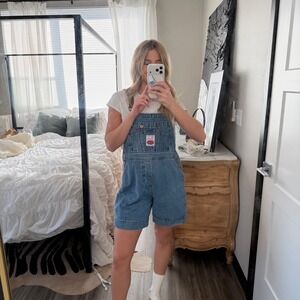 Vintage No Excuses Dungarees Denim Overall Shortalls